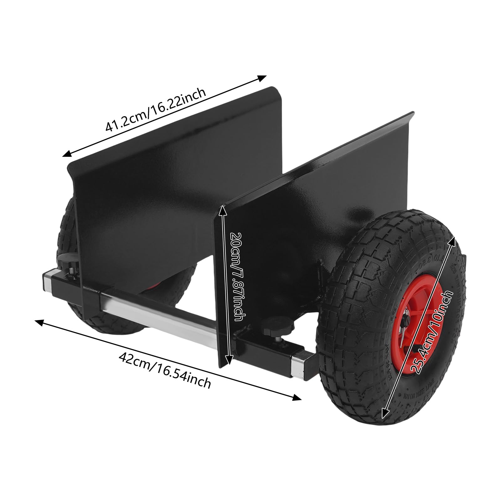 Carrello a pannello resistente, capacità 259,9 kg, con ruote pneumatiche da 25,4 cm, pannello per porta regolabile, carrello con ruote, carrello per cartongesso, materiale per lastre per tutti
