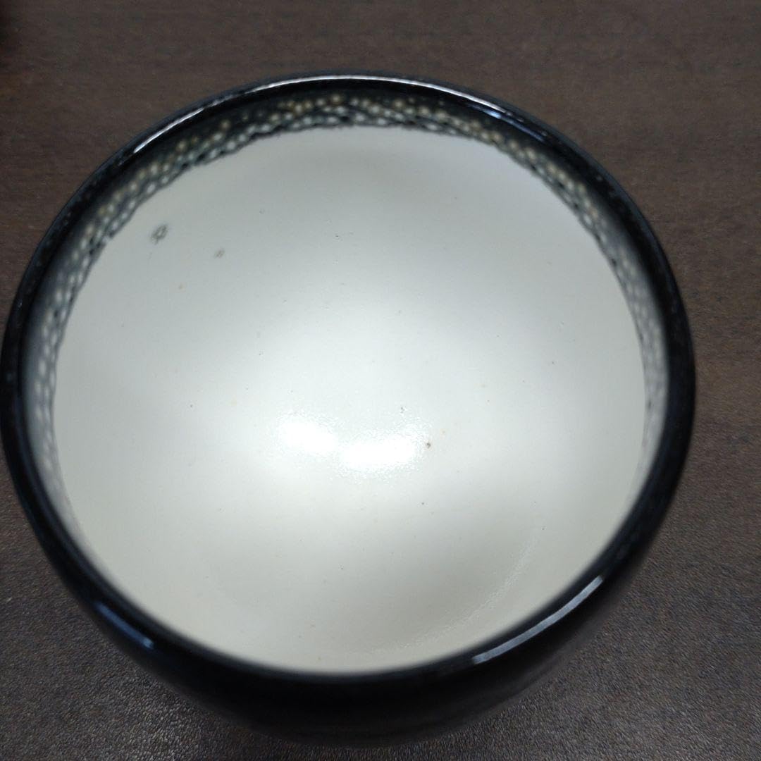 人間国宝 【清水卯一】　油滴釉 汲出碗 油滴天目 煎茶器　2客 人間国宝 【清水卯一】 油滴釉 汲出碗 油滴天目 煎茶器 2