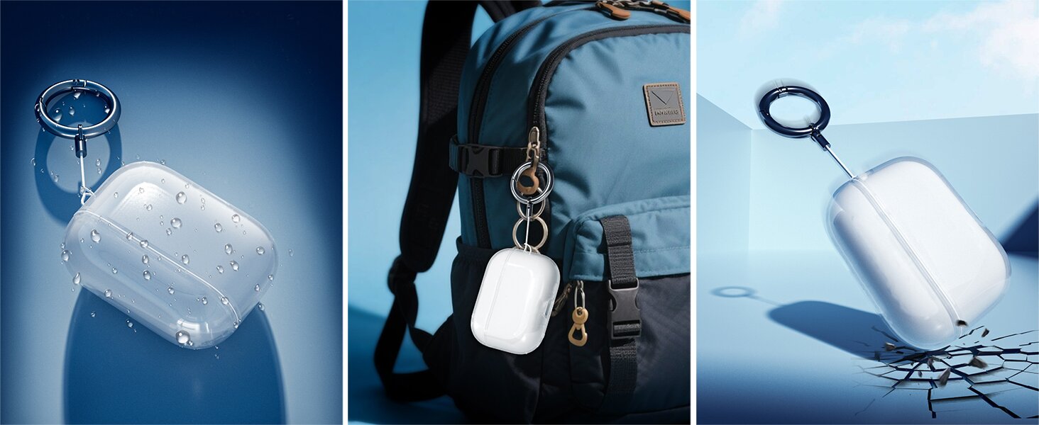 Amazon | ZIZUCHLE【2025 モデル】AirPods Pro 3 ケース 透明 TPU 製