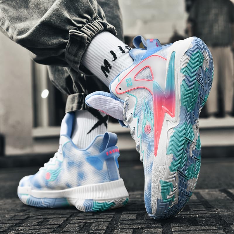 Image of Basketball Shoes for Womens and Mens, Breathable Non Slip Outdoor Casual Unisex-Adult Fashion Sneakers