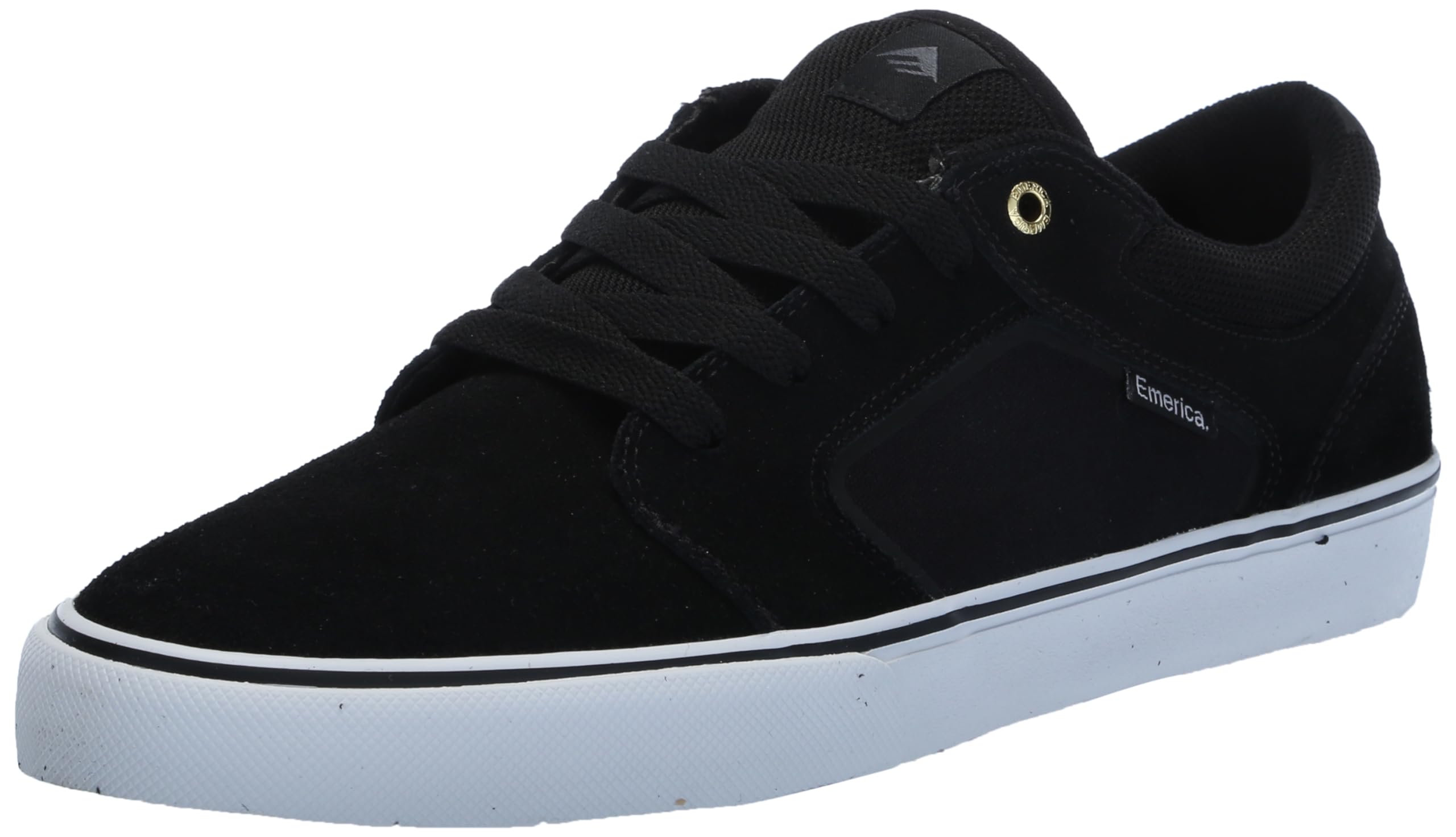 Emerica Men's Cadence Skate Shoe, Black/White/Gold, 11