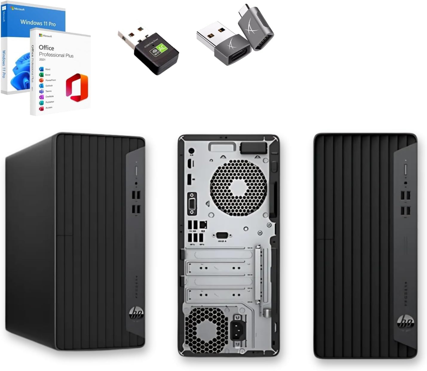 Pc Desktop Pronto All'Uso, Computer Pc Fisso HP Intel Core i5-10600 fino a 4.80 GHz, Ram 16Gb, SSD 512Gb, hdmi, Office 2021, Win 11 Pro Garanzia 36 mesi (Ricondizionato)