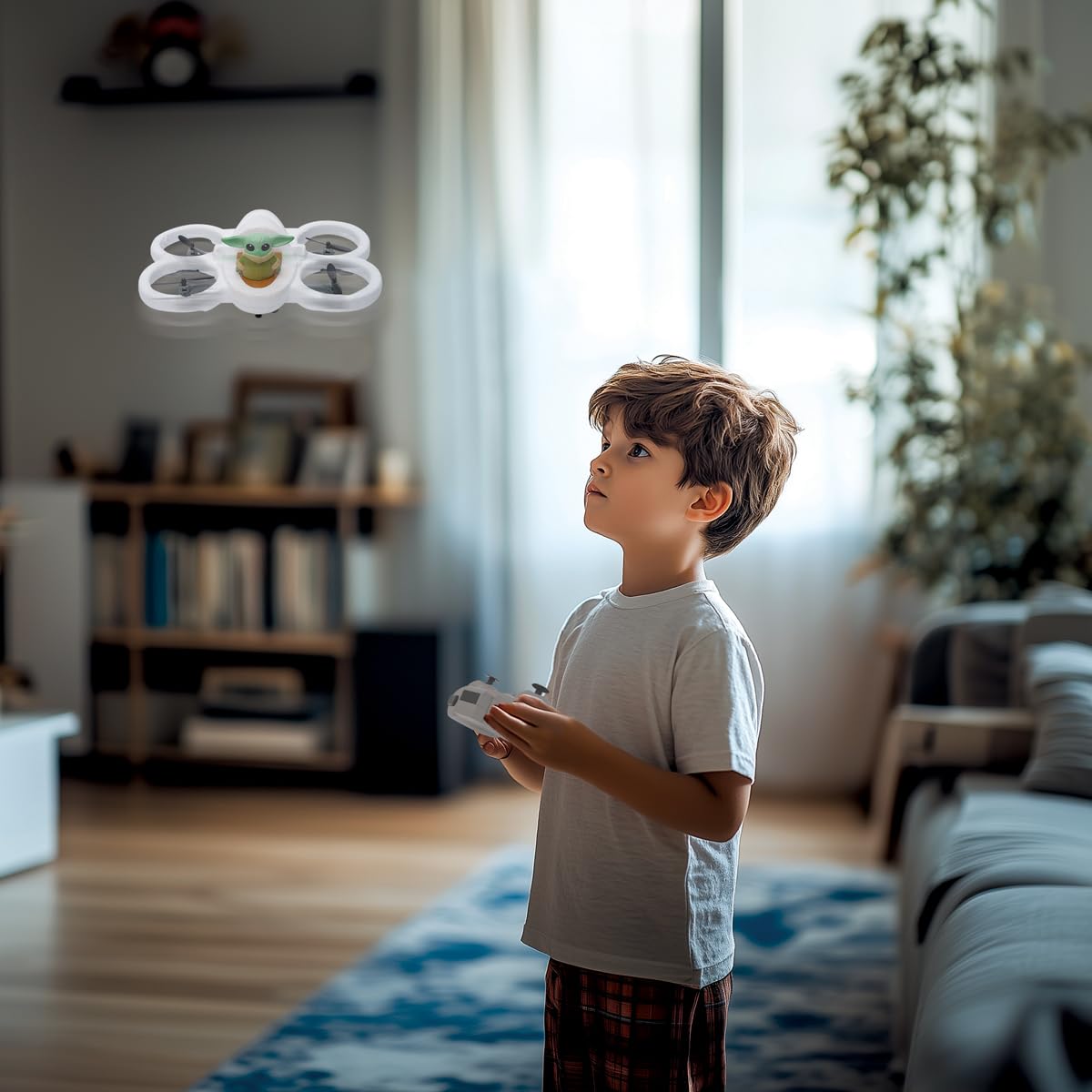 Lexibook, Grogu Hover Pod Radiocommandé, UFO1SWLXB | Véhicule radiocommandé, jouet Star Wars, Blanc/Gris