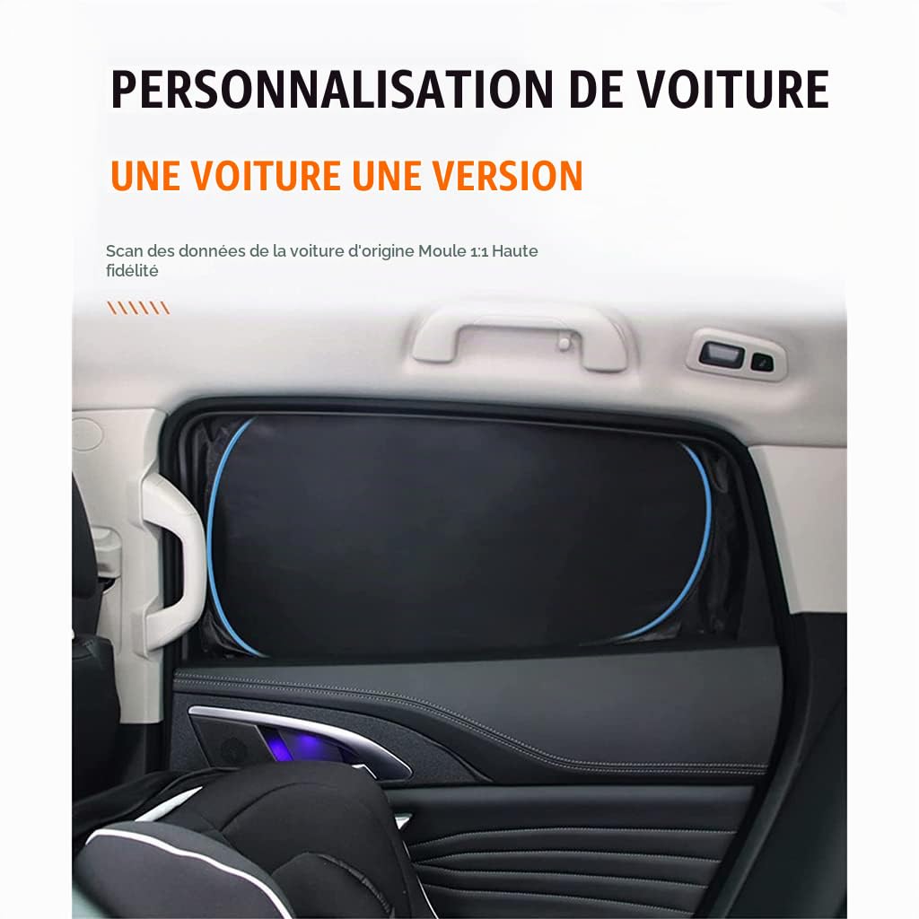 Pare-Soleil Voiture pour Audi A6 C7 2013-2023,fenêtre latérales Solaire Rideau Anti-UV Rayons Ombrage Stores Thermo-Isolante Protégez Accessories,8pcs-wholecar