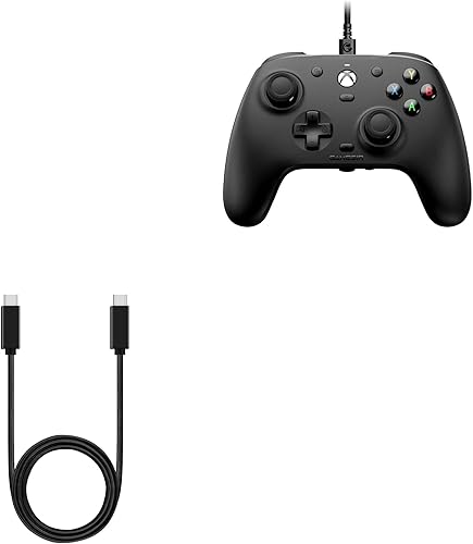 Miniatura 1 de BoxWave Cable compatible con GameSir G7, cable PD DirectSync (3 pies), USB-C a USB-C (100 W), cable trenzado tipo C de carga y sincronización de 3