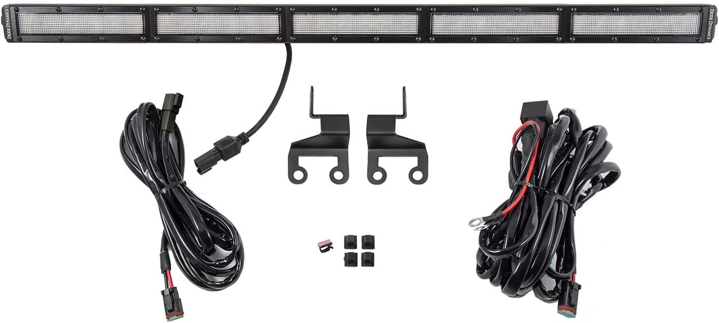 Diode Dynamics DD6110: SS30 Rear Hardtop Bracket Kit for 2018-2021 Jeep JL Wrangler, White Flood