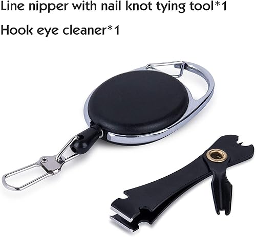 Miniatura 7 de Goture Combo de caña de pescar con mosca y carrete de 8 secciones, caña de pescar con mosca, 6080 moscas de pesca, carrete de aluminio para moscas