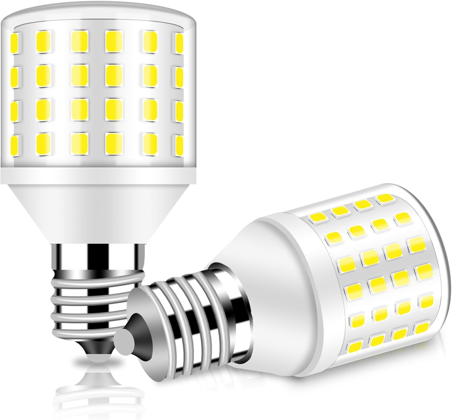 ZHENMING KEI D28X KEL 2816X Refrigerator Bulb 3w KEI D28A KEL2811 Freezer Bulb Replacement s02 E17 3.8W 40W Halogen Equivalent Daylight White 5000K 2 Packs