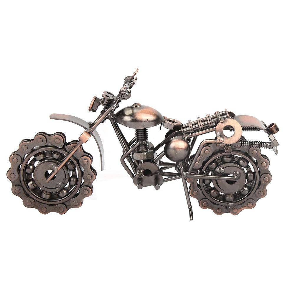 Hilitand Motorrad Modell, Eisen Vintage Motorrad Modell für Desktop Dekoration Bronzo Motorrad Ornamente