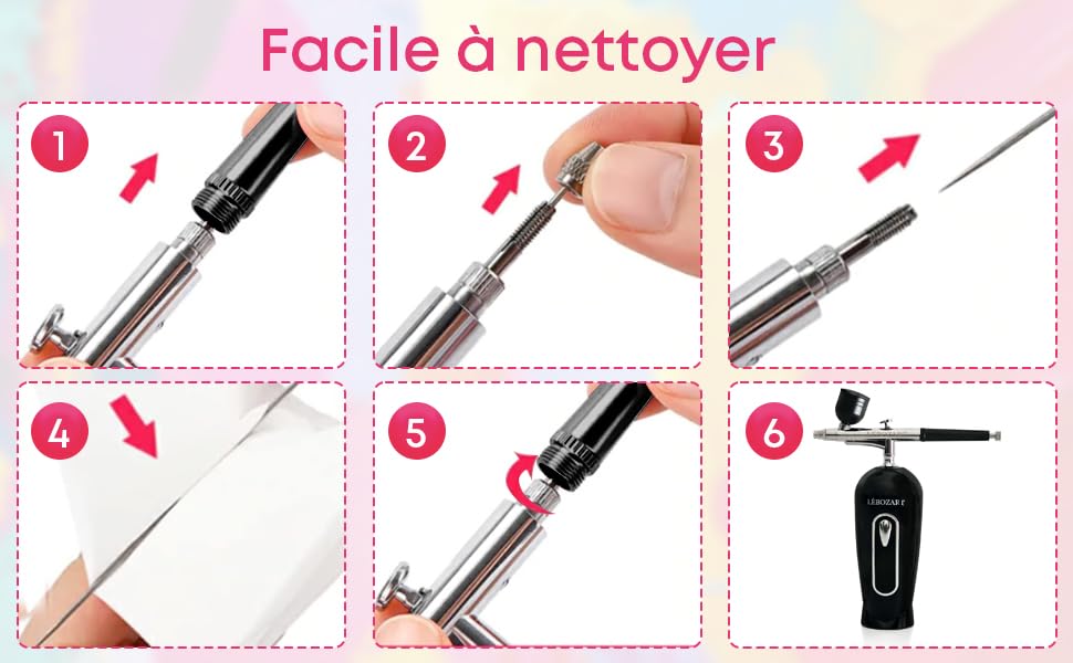 Pistola Aerografo Basic Con Compressore - Per Nail Art, Trucco E Body Painting - Foto 2