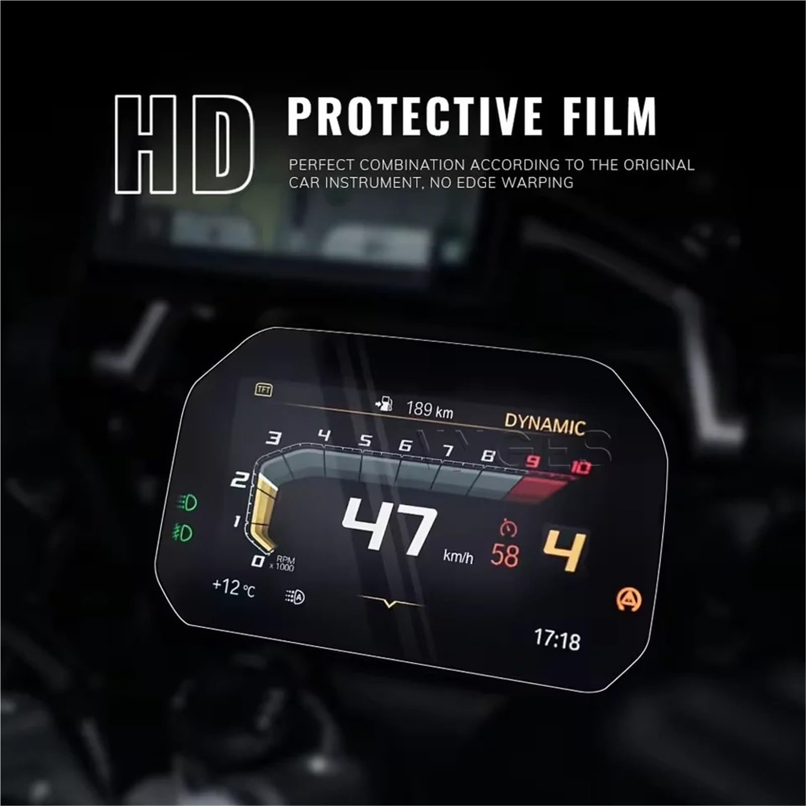 Tableau Bord Protecteur d'écran Film Protection D'écran TFT pour Moto pour BMW R1250R R1250RS R1300GS R1250GS F900GS