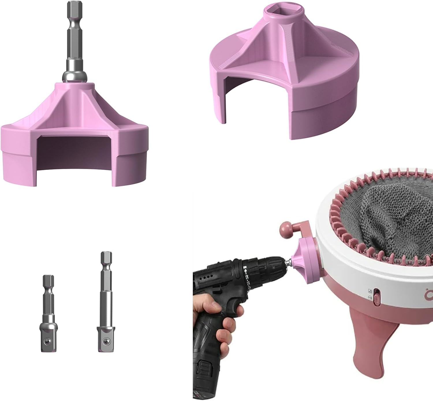 [2 Pack] Knitting Machine Adapter for Sentro Knitting