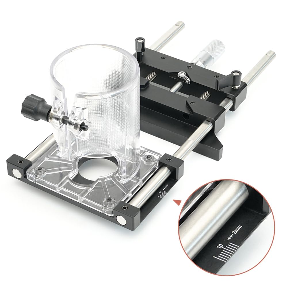 Soporte ranurado para carpintería de escritorio, herramienta de fabricación de herramientas de banco de trabajo ajustable, guía lineal, plantilla de ranura