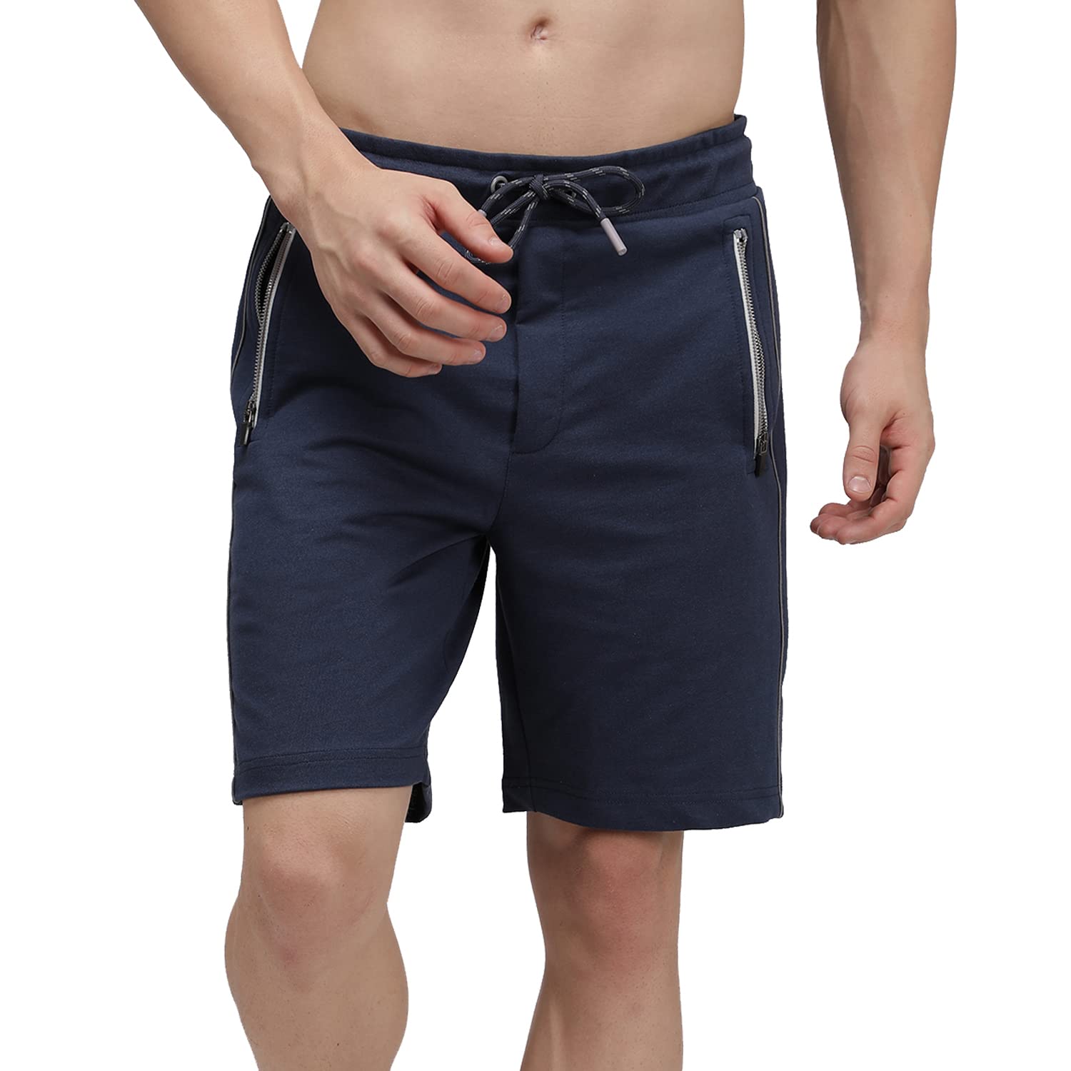 sporto Men's Cotton Blend Bronze Green Bermuda Shorts with 2 Zipper Side Pockets and 1back Pocket-picture-40