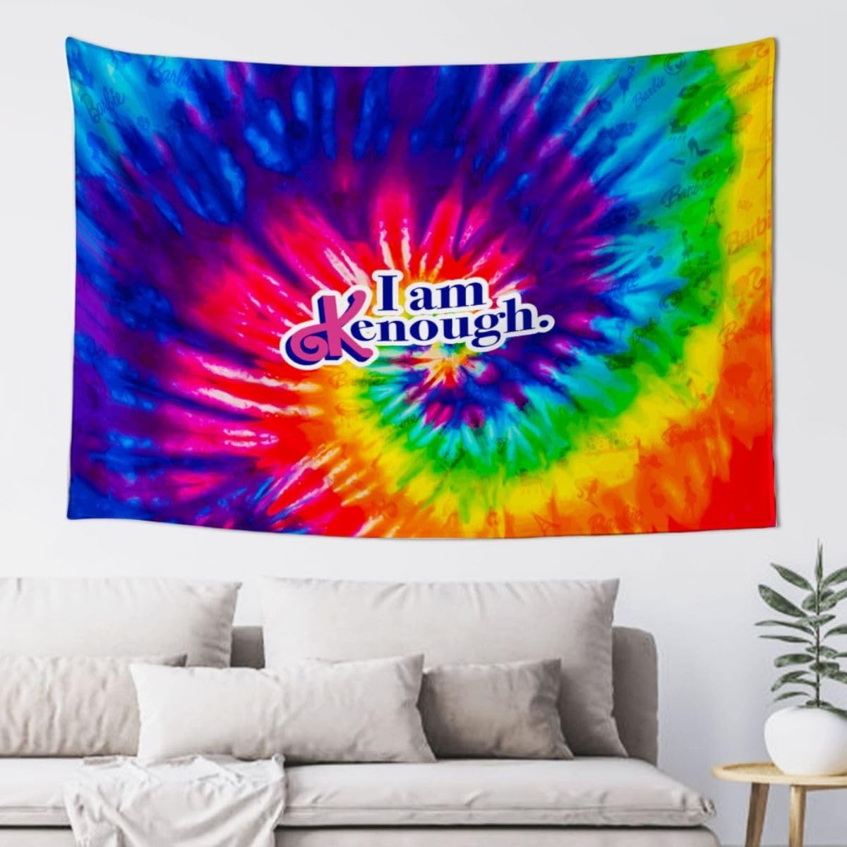 Feijdirv I Am Kenough Colorful Personalized Wall Tapestry