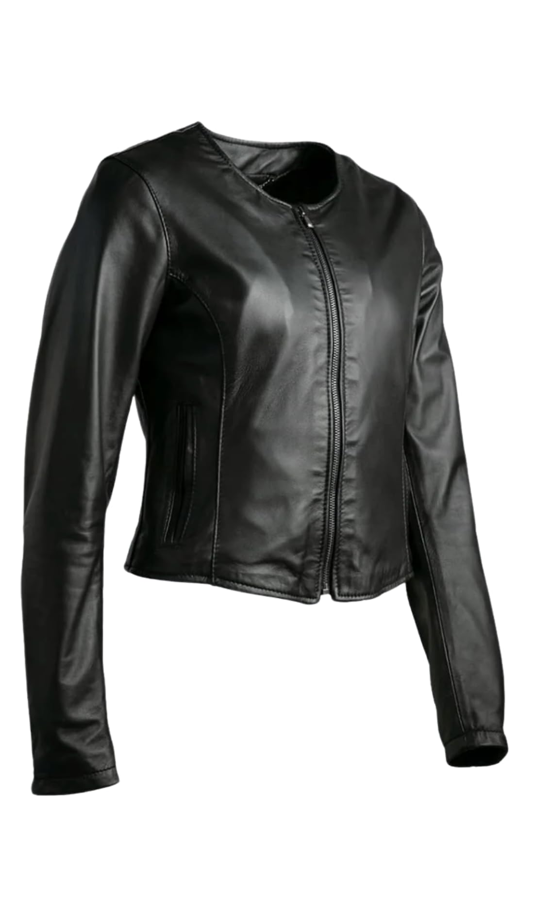 BARONE giubbotto pelle donna estivo - giacca pelle corta donna - vera pelle Made in italy IRENE CORTO