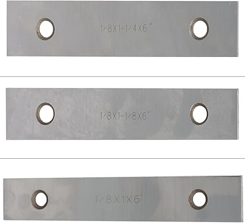 Miniatura 3 de WFLNHB Juego de 10 pares de barras paralelas delgadas de 1/8 "x 6" para trabajos de fresado con caja de almacenamiento