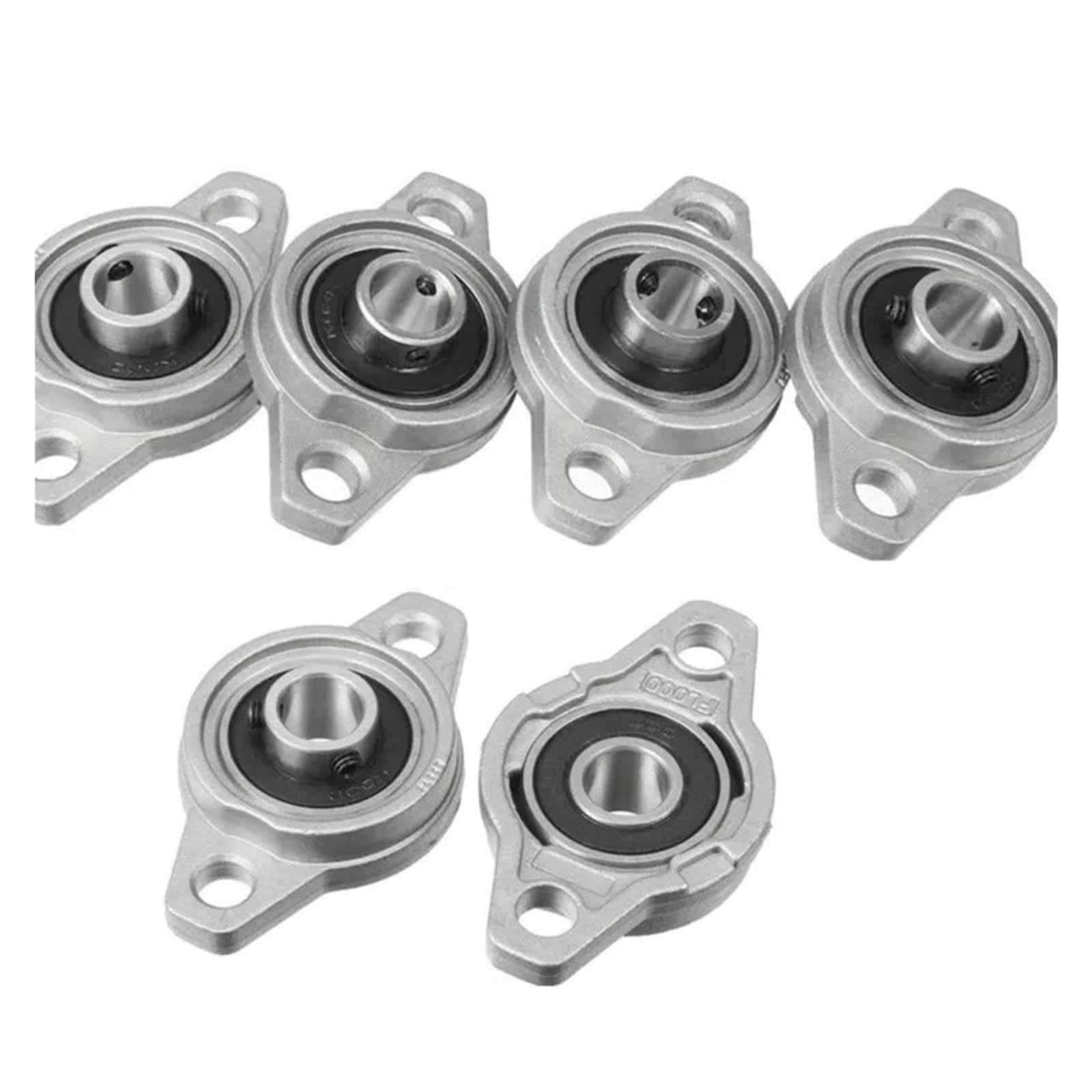 10 Uds KFL08 KFL000 KFL001 KFL002 KFL003 KFL004 KFL005 8 12mm Bloque de Almohada rodamiento rómbico inserción de aleación de Zinc Eje de rodamiento Lineal(KFL004 20MM,10Pcs)