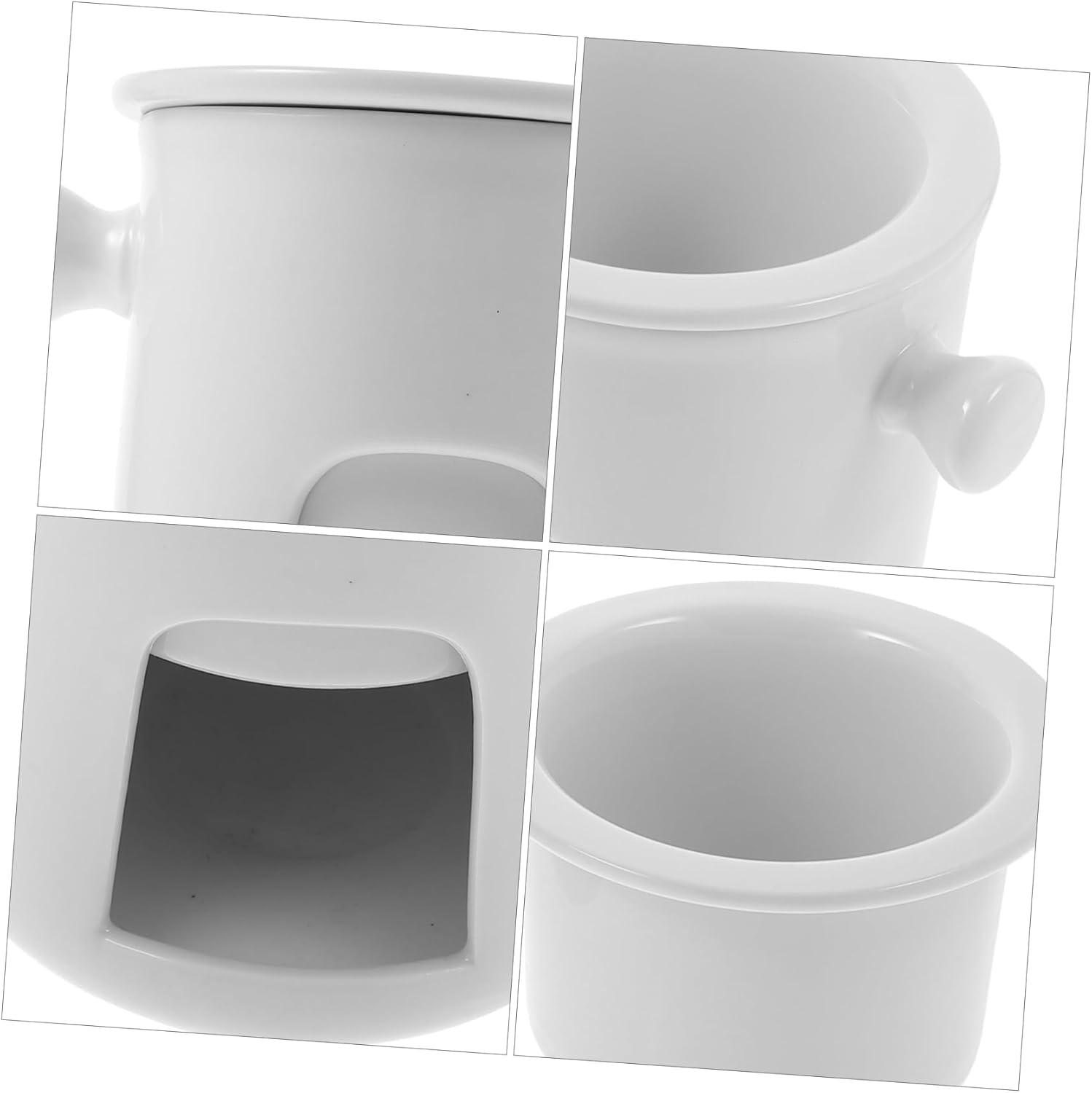 DECHOUS Chocolate Melting Pot Portable Ceramic Fondue for Cheese Butter and Chocolate Parties Afternoon Tea and Home Use Lightweight and Easy to Store