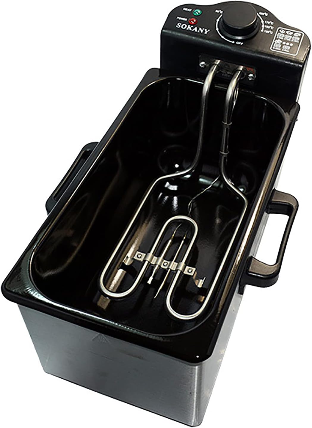 XUETAO Friggitrice elettrica da 3 l Friggitrice in Acciaio Inox Controlli della Temperatura Regolabili Cestello dellolio Rimovibile Facile da Pulire Impugnatura ergonomica Cool Touch 2000 W XUETAO Friggitrice elettrica da 3 l Friggitrice in Acciaio Inox Controlli della Temperatura Regolabili Cestello dellolio Rimovibile Facile da Pulire Impugnatura ergonomica Cool Touch 2000 W