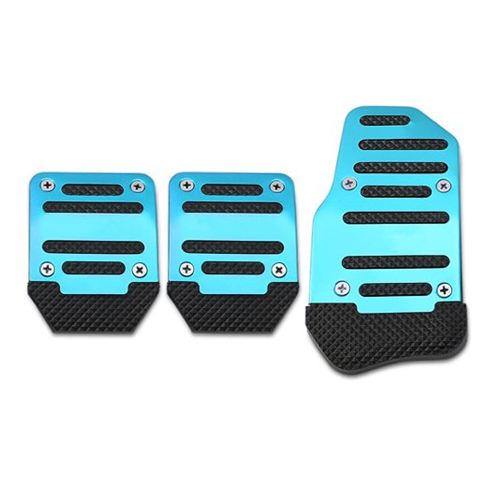 Copripedali In Acciaio Inox E Gomma Per Suzuki Swift (2005-2016) E Jimny (2016-2019) - Set Freno E Acceleratore, Antiscivolo, Argento