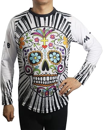Motocross Cycling Jersey Mexico Skull Jacket Bicycle Long Shirt Downhill Apparel MTB BMX Bike Clothing