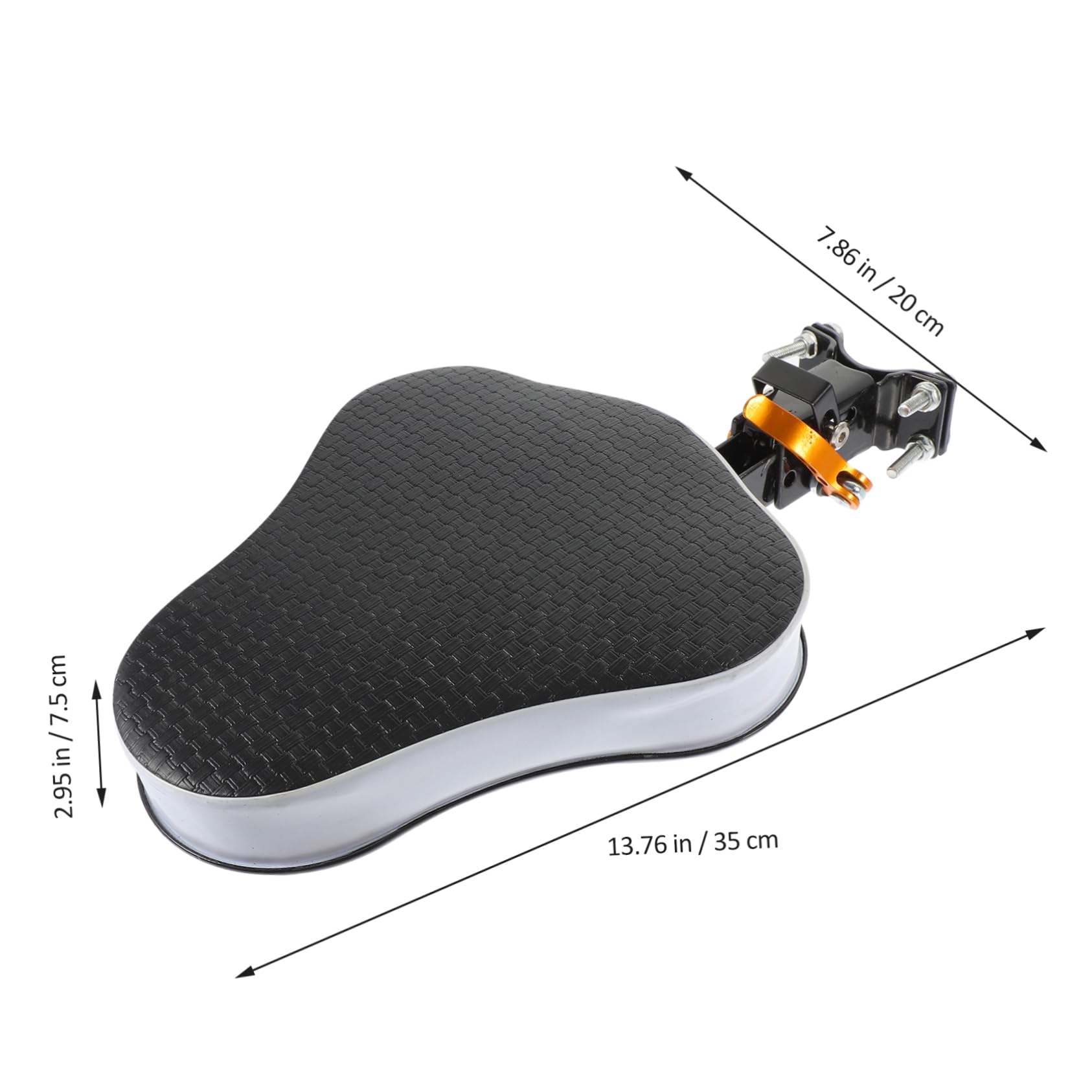SOIMISS para de Bicicleta para Delantero eléctrico para Frente Ergonómico pequeño montado prepuesto de Seguridad prepuesto Negro