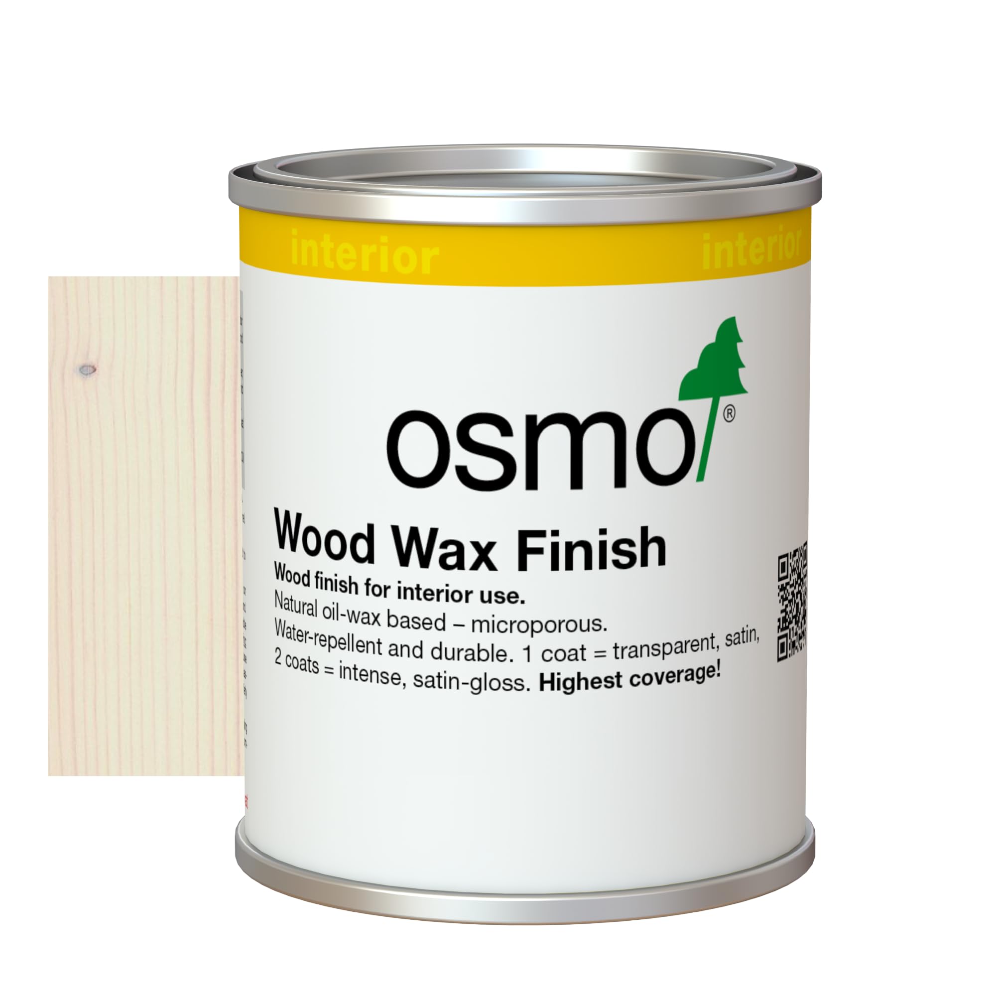 Osmo Wood Wax Finish Transparent 125ml - White - 3111