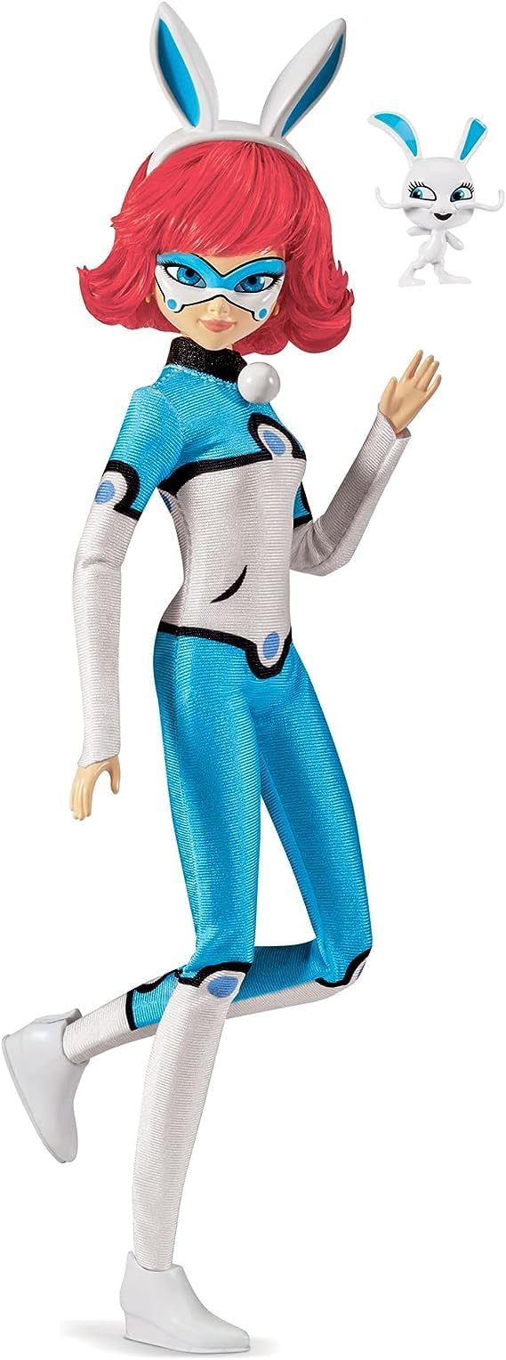 Miraculous Ladybug and Cat Noir Toys Bunnyx Fashion Doll | Articulated 26cm Doll with Accessories Kwami | Alix Superhero Figurine | Bandai Dolls Range
