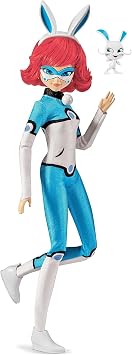 Miraculous Ladybug and Cat Noir Toys Bunnyx Fashion Doll | Articulated 26cm Doll with Accessories Kwami | Alix Superhero Figurine | Bandai Dolls Range