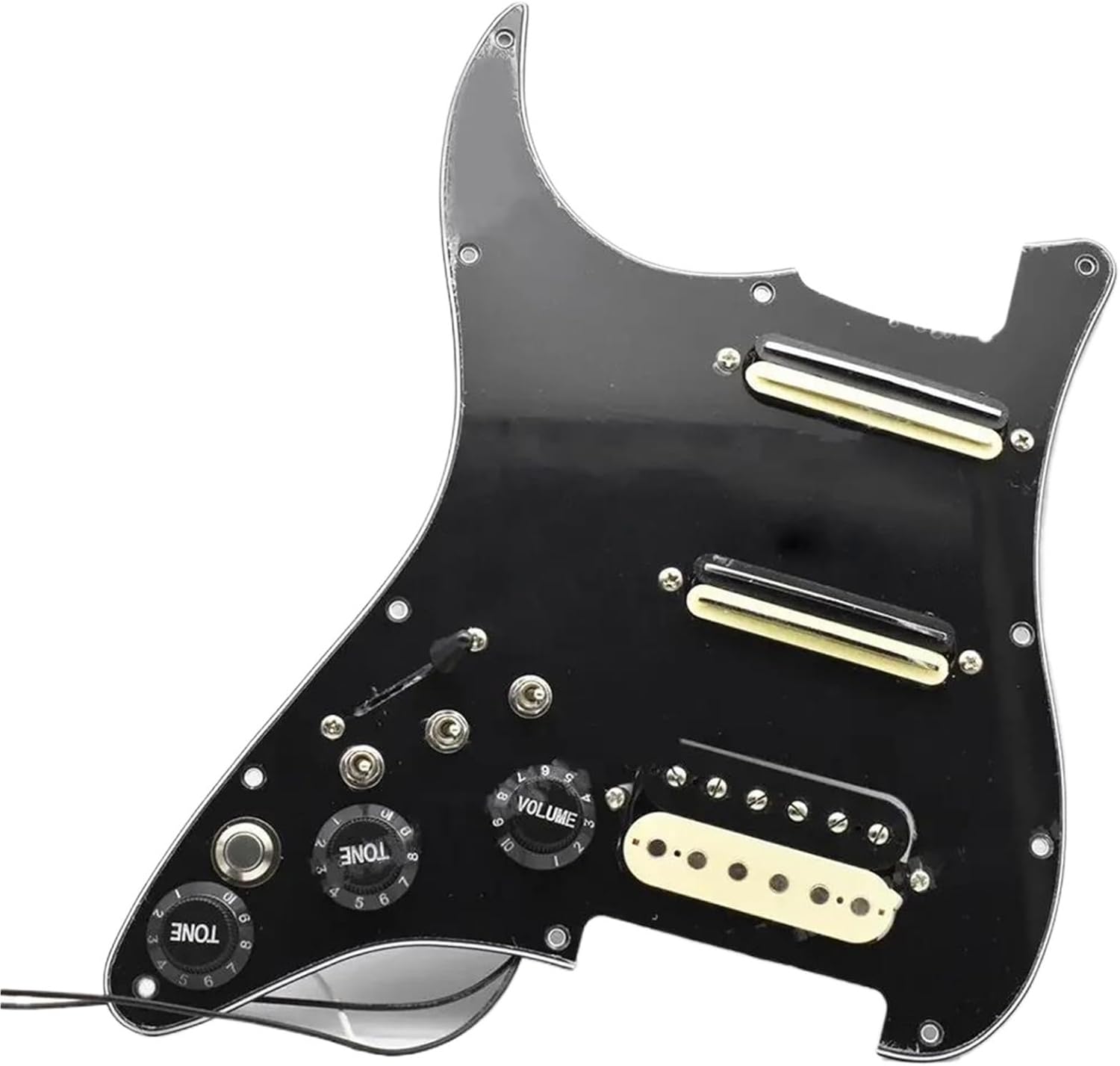 ハムバッカーピックガード 左手事前配線済みロード ST