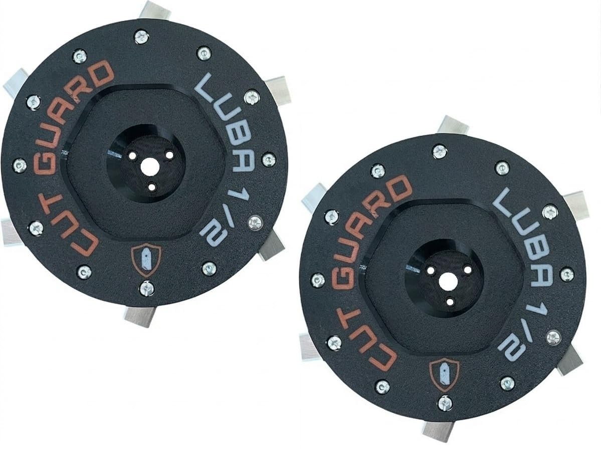 2 dischi per coltelli compatibili con Mammotion LUBA 1 AWD e LUBA 2 AWD fino all'anno di costruzione 2024, set di 18 lame per robot tosaerba, disco di ricambio per taglio preciso del prato