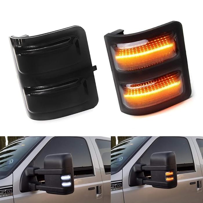 Buy 2x F250 Side Mirror Lights Turn Signals Running Light ,Sequential