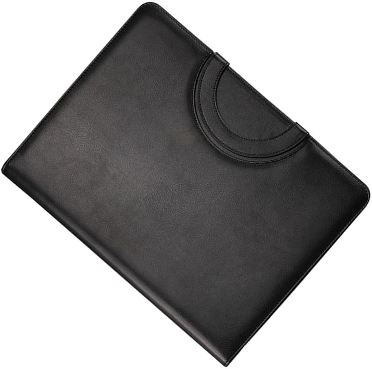 STOBOK Multifunction Folder Leather Binder Leather