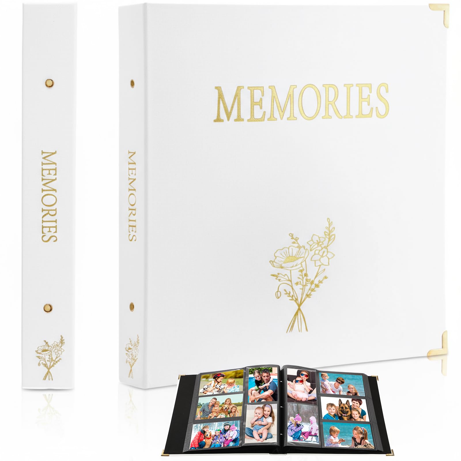 Yexiya Fotoalbum aus PU-Leder, 10,2 x 15,2 cm, 500 Taschen, extra großes Fassungsvermögen, für horizontale und vertikale Fotos, Familie, Hochzeitstag, Reisen, Fotoalben mit einzigartigen Erinnerungen