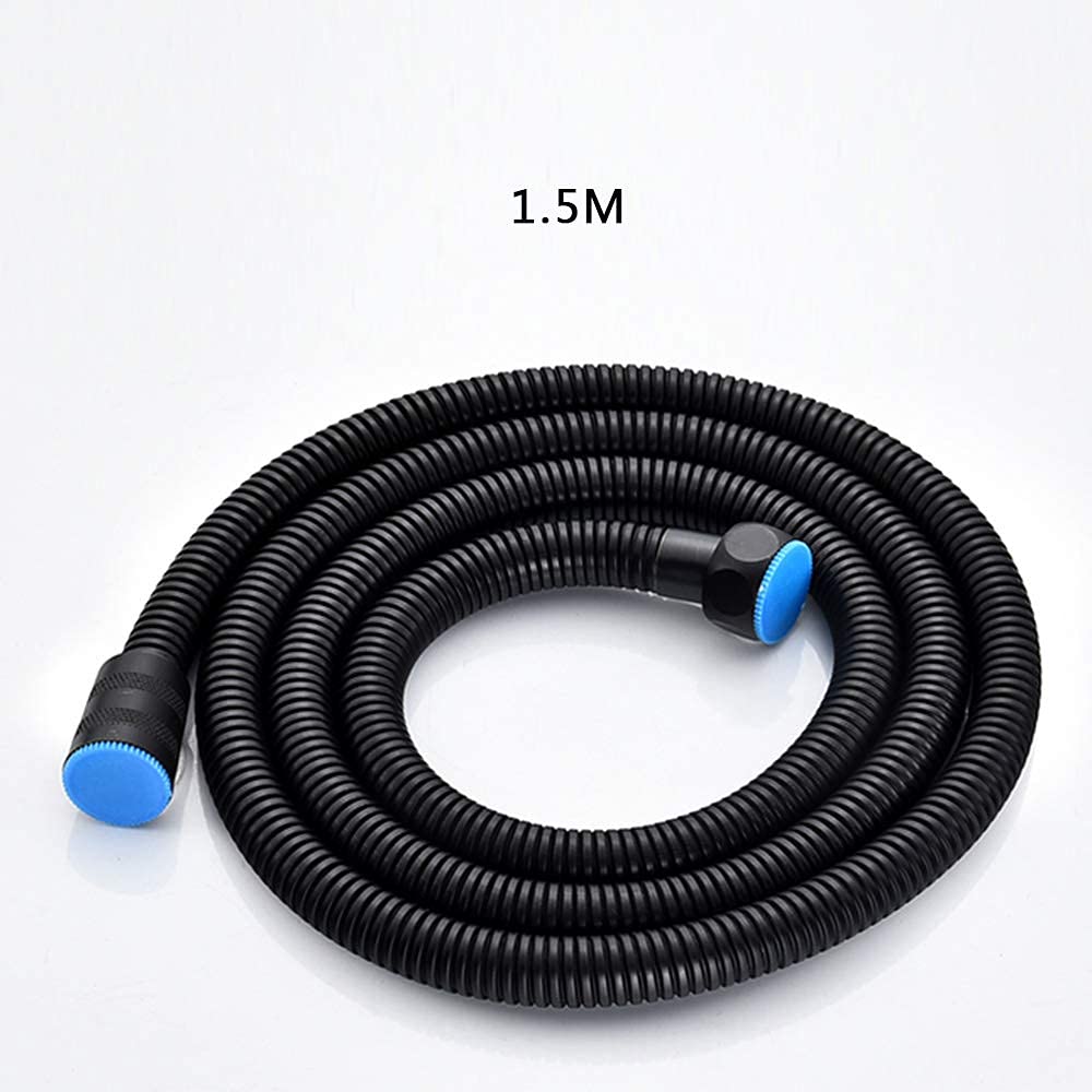 Rubinetto per Vasca da Bagno Classico in Ottone con Rubinetto per Doccia a Scomparsa con soffione Doccia a Mano, Doccia per Vasca Nera con Doppia Maniglia