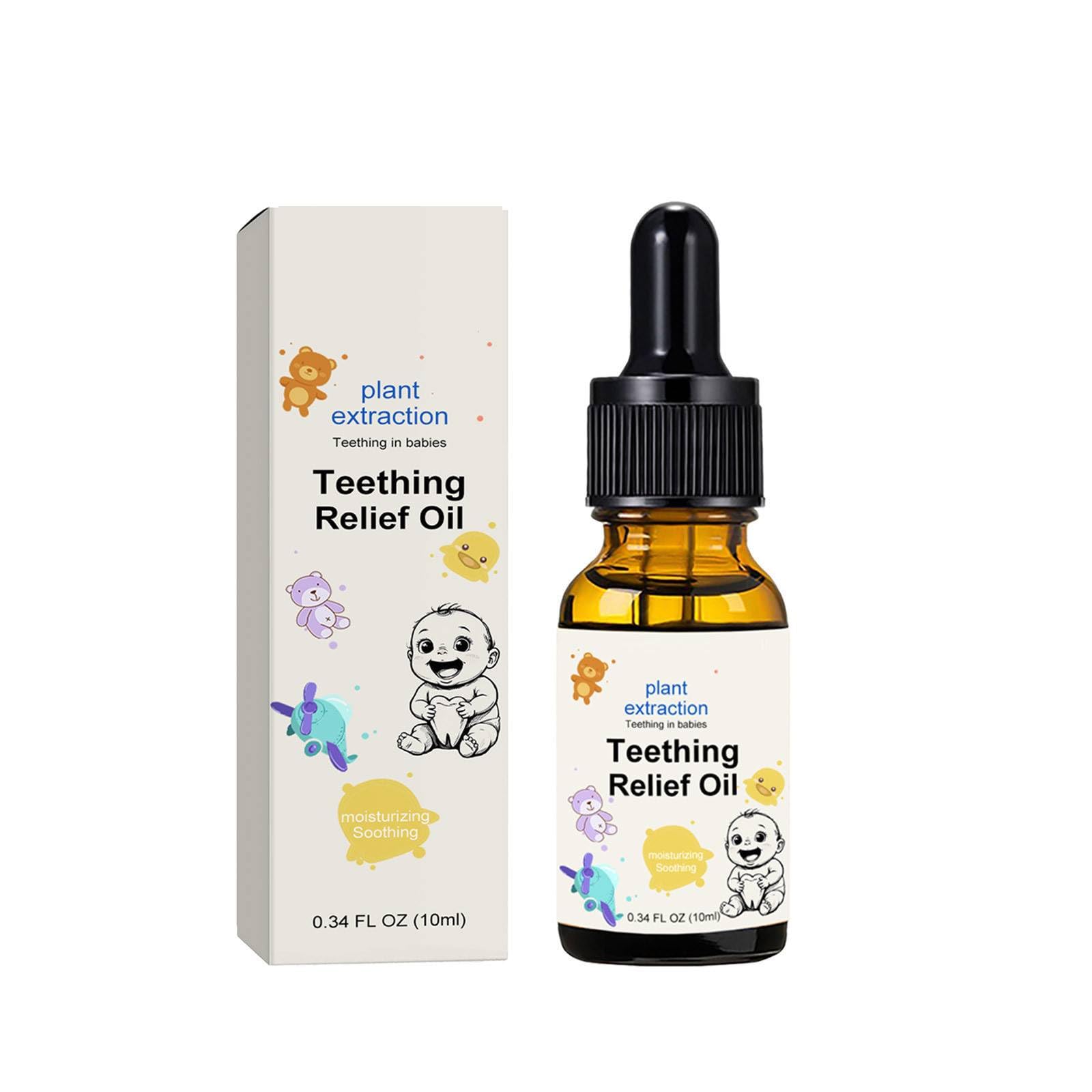 Teething Roller, Natural Teething Relief Oil for Babies, Natural Teething Oil, Teething Relief Roller, Baby Teething Oil Roller, Effectively Reduce Infant Teething Discomfort for Discomfort (1Pc)