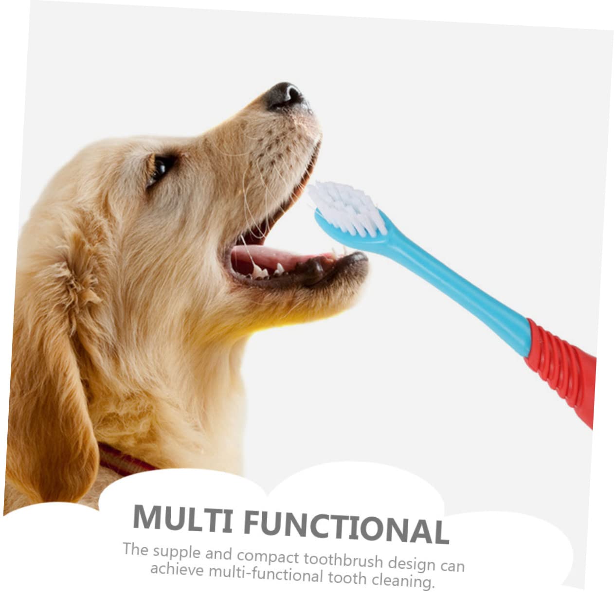 Mipcase 12pièces Brosses à Dents Pour Animaux De Compagnie De Brossage Pratique Nettoyage Buccal Pour Chiens Et Chats Design à Double Extrémité Tête Petite Pour Accès Facile