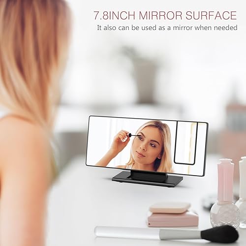 Miniatura 7 de Reloj despertador de proyección, reloj de proyección para techo de dormitorio, reloj despertador LED de 7.8 pulgadas con proyector giratorio de 180,