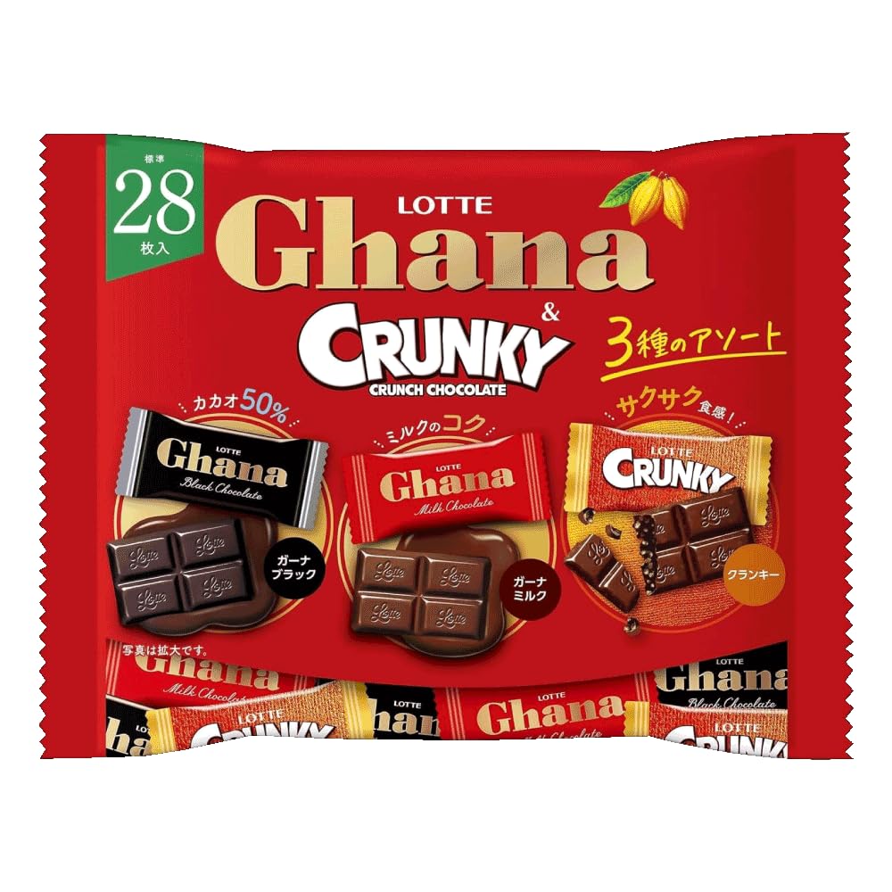 DARS Ghana クランキー アーモンド チロル チョコ 菓子セット Amazon | ロッテ ガーナ&クランキー シェアパック 105g×4袋セット