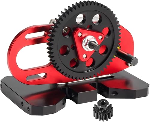 Miniatura 3 de Caja de cambios CNC 2Low Transmisión media con engranaje de sobremarcha para LCG 110 RC Crawler Axial SCX10 II III 90046 Capra TRX4 Pieza de