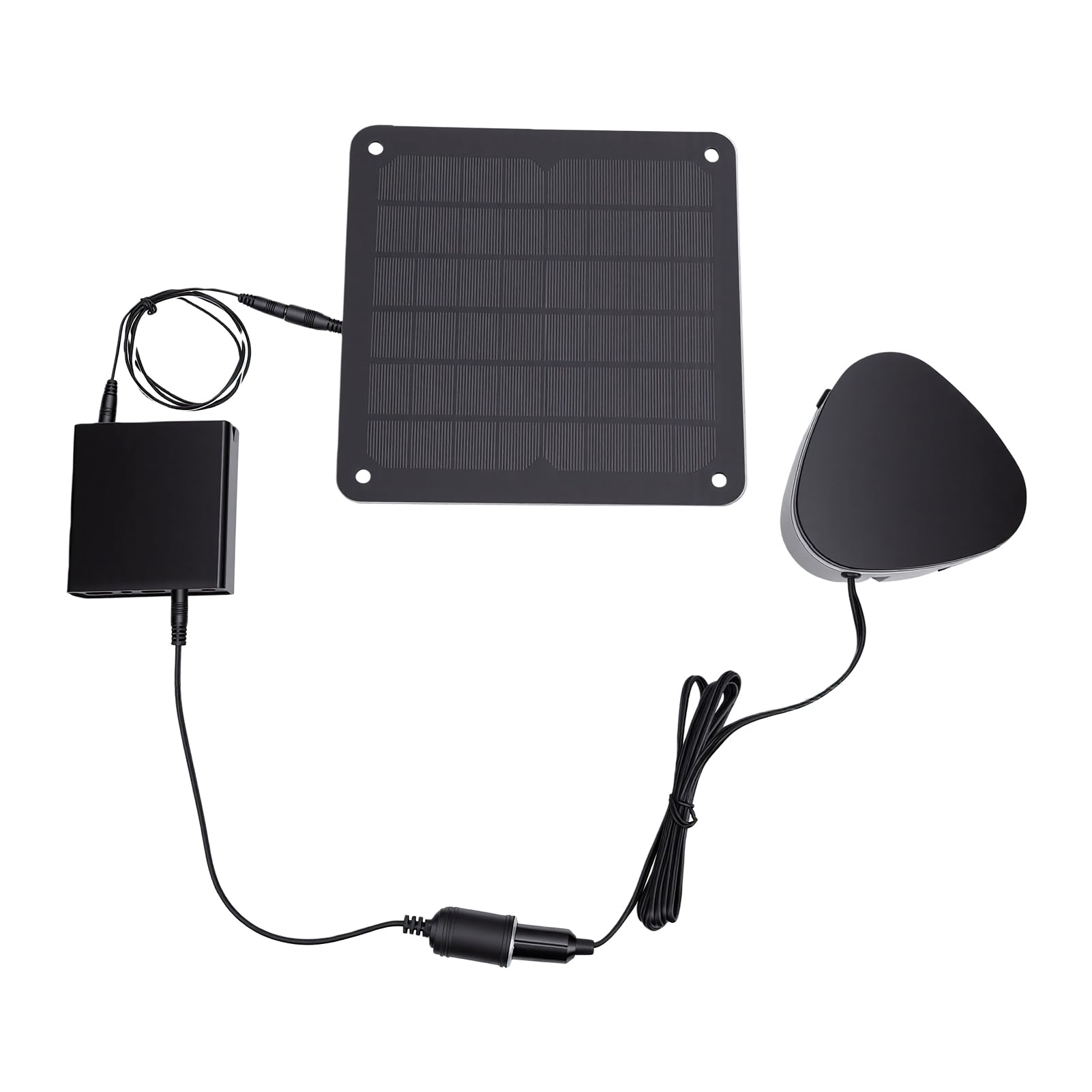 SUNGOOYUE 30W Solar Heater Tragbarer Autoventilator, Überhitzungsschutz für