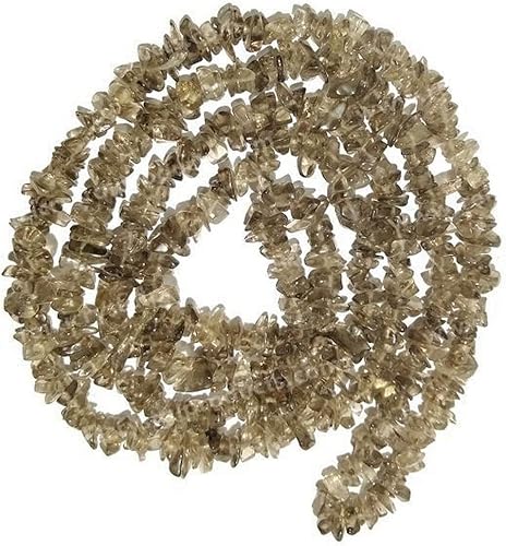 Miniatura 2 de HiJet Hermosas hebras de cuarzo ahumado Mala de aproximadamente 32 a 34 pulgadas de largo para hacer joyas, equilibrar energía positiva, armonía,