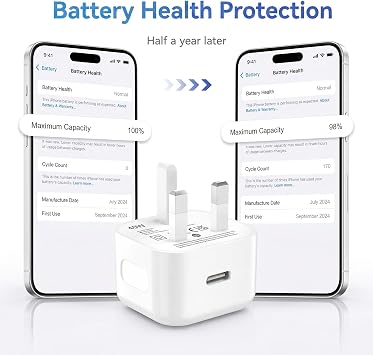 40W USB C Charger for iPhone 18 17 16 15/Pro/Pro Max/Plus/Duo/Air/17e/iPad Pro/Air, iPhone 15 16 17 Charger USB C Fast Charger Plug with 2M Nylon Braided USB C Cable,USB C Charger Power Adapter