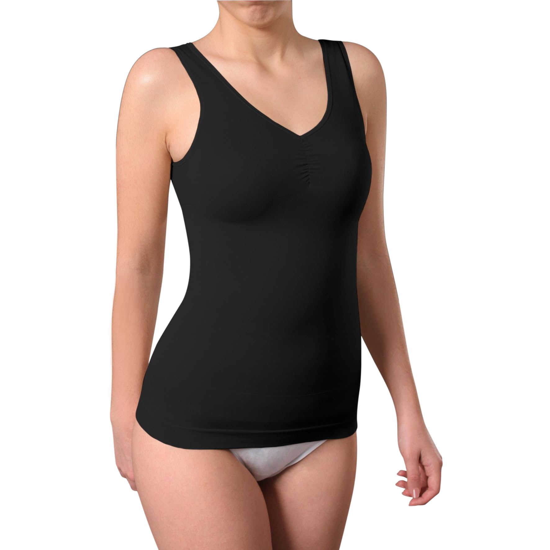 BestSale247 Damski top – bezszwowy podkoszulek z efektem modelującym, modelująca koszula