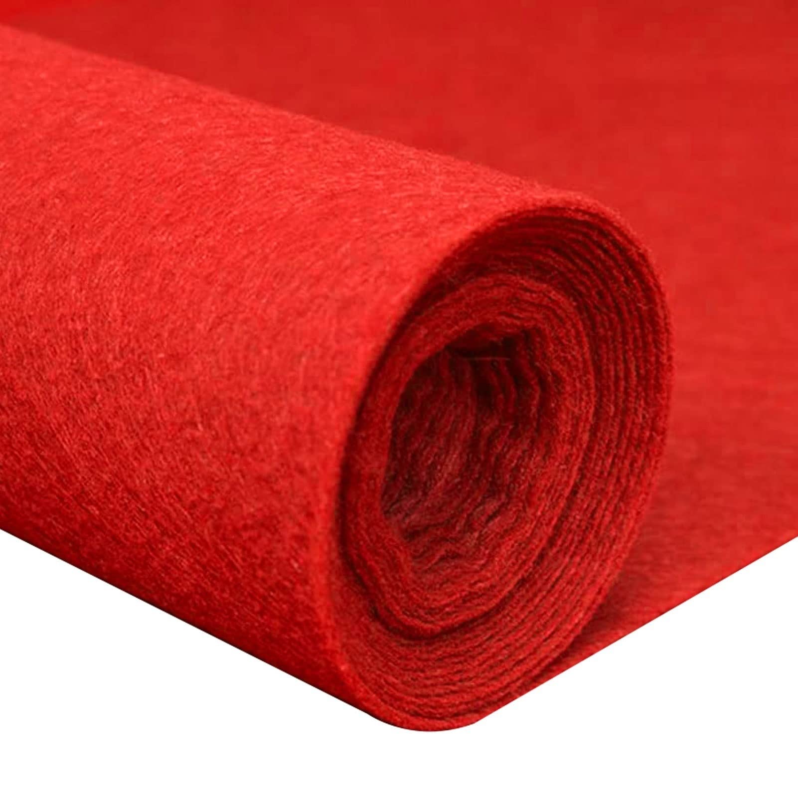 Lot De 3 Tapis De Piste Rouge Antidérapant - 33 Pieds (env. 10m), épais, Pour Mariages/fêtes