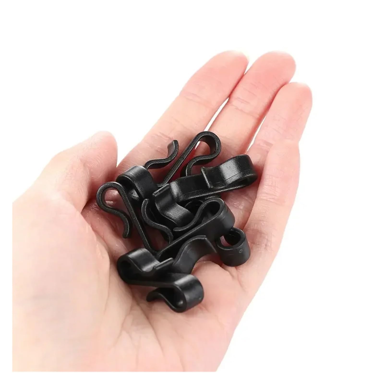 Percha Puerta Ganchos en forma de S for canaletas (paquete 10/20/50 unidades), clips resistentes for decoración con luces hadas for fiestas(50Pcs)