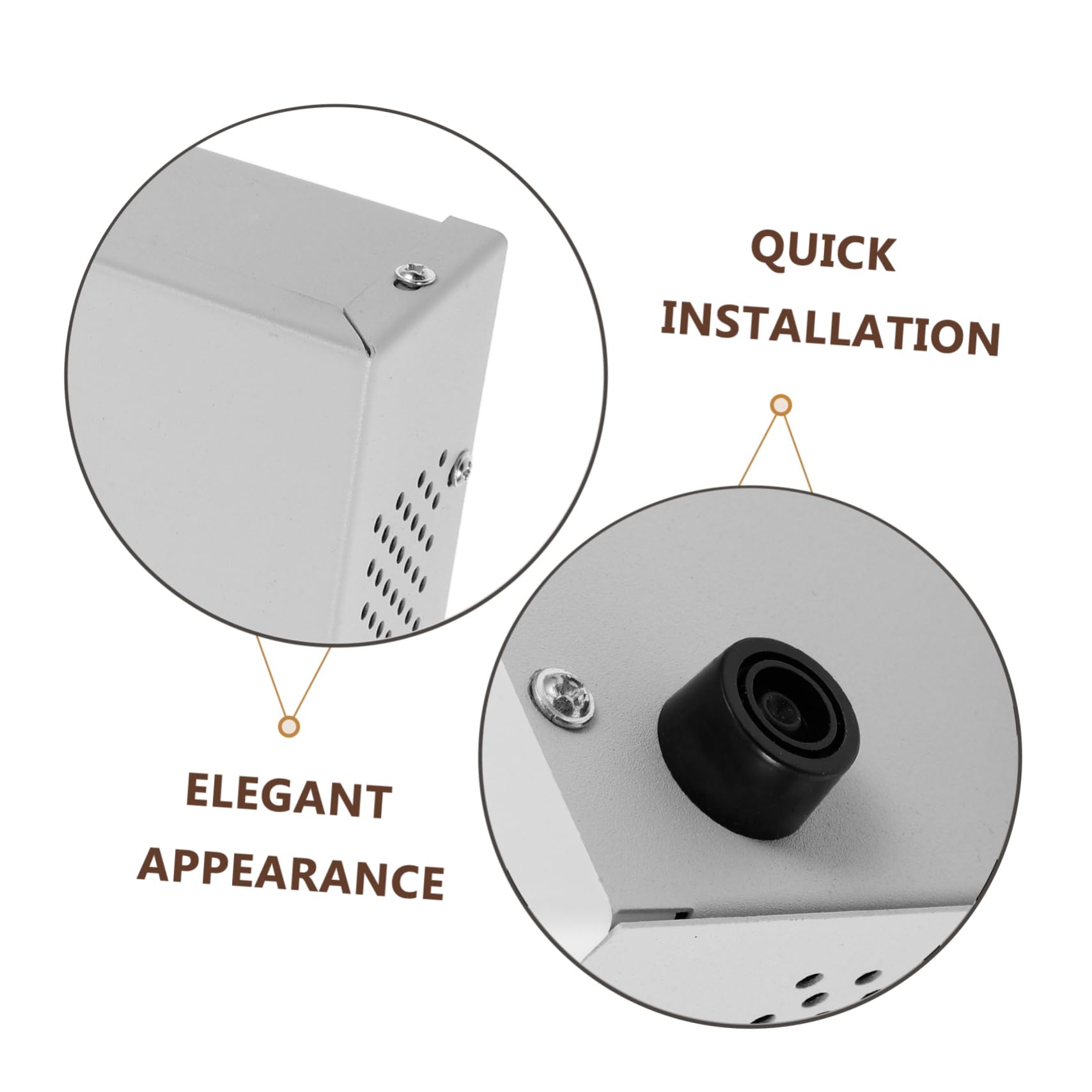 Hemobllo Scatola Di Progetto Elettrico in Metallo Grigia 50x150x120mm Pannelli Frontale e Posteriore Resistente Per Dispositivi Elettronici e Progetti Diy
