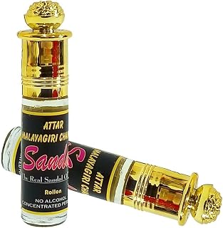 Aalam Attar For Men|Women Real and Classic Malayagiri Chandan|SandalWood 24 Hours Long Lasting Fragrance 6ml Rollon Pack