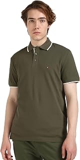 Regular Fit Solid Polo Shirt Olive Price In India
